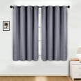 thumbnail image 6 of Superior Jaxon Blackout Curtains Set of 2, Grommet Header Curtain Panel Pair, 52"W x 63"L, Silver, 6 of 6