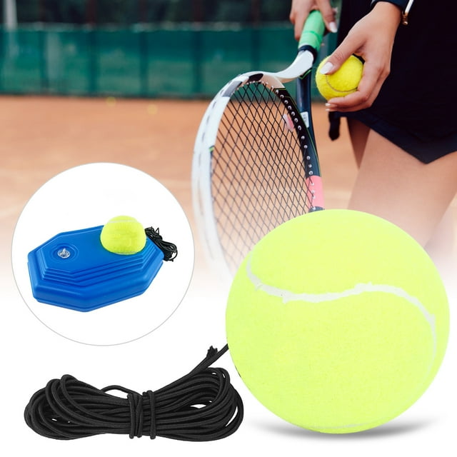 Tennis Ball Elastic Tennis Ball Tennis Ball With Rubber Band Sports Practice Supply 4Pcs/Set High Elastic Tennis Ball With Rubber Band For Sports Practice Training Belt Line