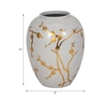 thumbnail image 4 of Sagebrook Home Ceramic Glass Jar with Floral Chinoiserie Design, 4 of 9