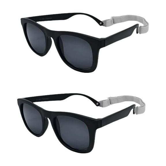 2x Flexible Baby Sunglasses with Strap Polarized UV Protection for Toddler Infant Newborn Boy Girl Age 0-24 Months