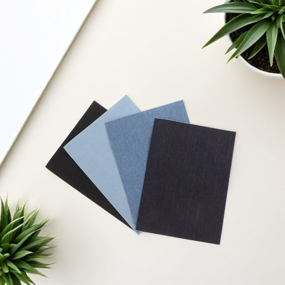 OUNONA 4Pcs Self Adhesive Denim Patches for Clothing Hole Repair Versatile Patch for Jeans Jackets