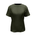 thumbnail image 4 of Wavsuf Plain T Shirts Men Short Tees Sleeve Round Neck T Shirt Army Green Size 4XL, 4 of 8