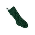 thumbnail image 2 of ZAXARRA Bas de Noël Classiques en Tricot Torsadé pour Foyer, Bas Suspendus, 2 of 4