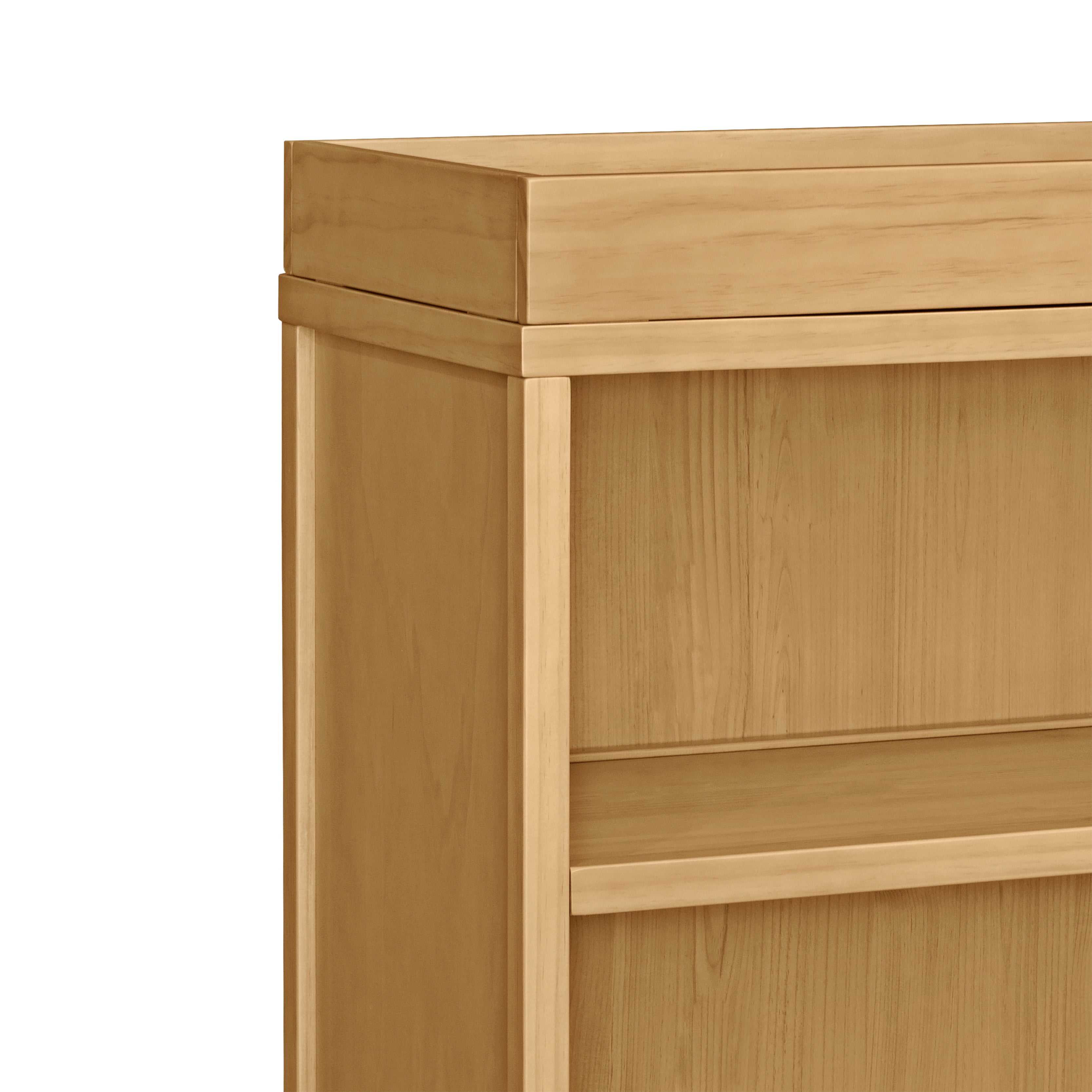 DaVinci Ryder Modern Pine Wood Convertible Changing Table and Cubby Bookcase, Honey