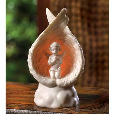 Light-Up Praying Angel Figurine