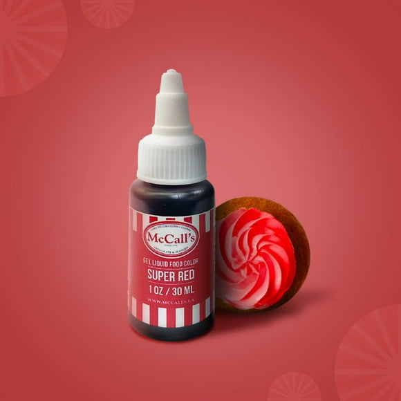 GEL LIQUID FOOD COLOR SUPER RED 30ml, 1oz