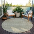 thumbnail image 6 of Addison Rugs Chantille Indoor/Outdoor Transitional Boho Taupe Washable Round Rug, 8' x 8', 6 of 6