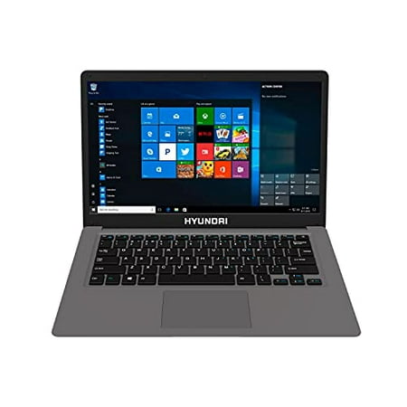 HYUNDAI [New] 14" Inch Laptop | High Performance Business and Student Laptop | 4GB RAM - 128GB SSD Storage | Intel N4020 | Windows 10 Pro | Expandable Storage | WiFi & Bluetooth | Grey
