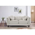 thumbnail image 2 of Uspridefurniture Hills Tufted Back Nail head 61.4'' Loveseat-Ivory, 2 of 4