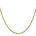 thumbnail image 4 of Auriga Fine Jewelry 10K Yellow Gold 2.8 mm Semi-Solid Rope Chain Necklace for Women 22", 4 of 7