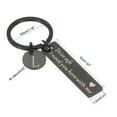thumbnail image 2 of Llavero Drive Safe de Uxcell, llavero con letra A 'Te necesito aquí conmigo', llavero personalizado con caja de regalo para él, letra L, 2 of 6