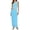 Blue, variant on Women’S One Shoulder Sleeveless Ruched Maxi Dress, Waist Cut Out Bodycon Floor Length Summer Evening Dress, Soft Stretchy Polyester Fabric, 1pc, Sizes XXS To XXXXXL