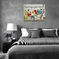 thumbnail image 6 of Farmhouse Floral Wall Art Country Flower Hummingbird Pictures Wall Decor Rustic Christian Bible Verse Canvas Prints Painting Home Decorations Artwork for Bathroom Bedroom Living Room Office 16"x12", 6 of 6