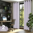 thumbnail image 6 of Deconovo Total Blackout Curtains for Living Room, Thermal Insulated, 2 Panels, 52"x63", Lavender, 6 of 9
