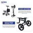 thumbnail image 4 of Foldable Knee Scooter Walker with Adjustable Kneeling Pad & Handlebar Black, 4 of 21