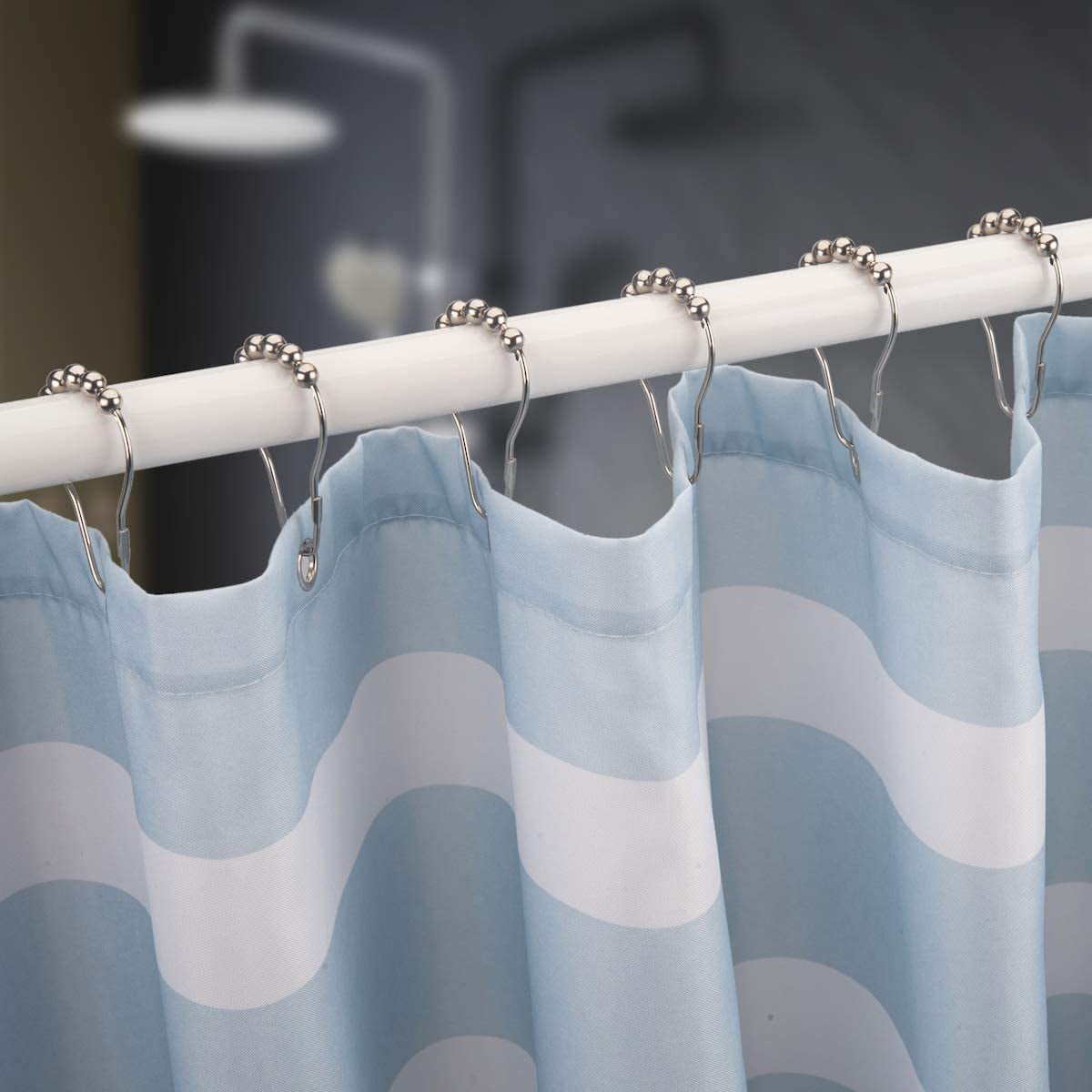 Details about   DadyMart Shower Curtain Hooks Rust Resistant Shower Curtain Rings Metal Bronze 