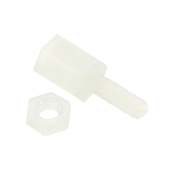 Uxcell M2 Standoff Screws 40 Pack Nylon Hex PCB Standoffs Nuts (5mm6mm, White)