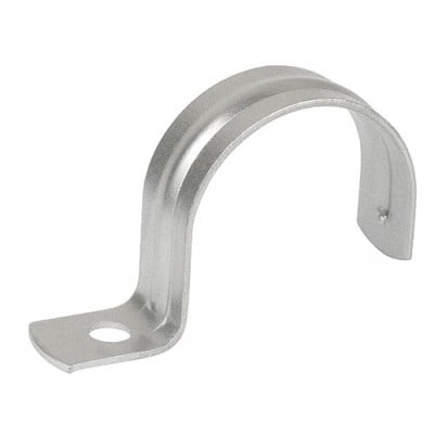 Set of 2 2" Stainless Steel Two Hole Rigid Conduit Strap 