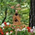 thumbnail image 5 of Bird Courtyard Decoration Outdoor Bird Garden Decoration Natural Wooden Bird for Wild Birds Attract Feathered to Your Yard, 5 of 7