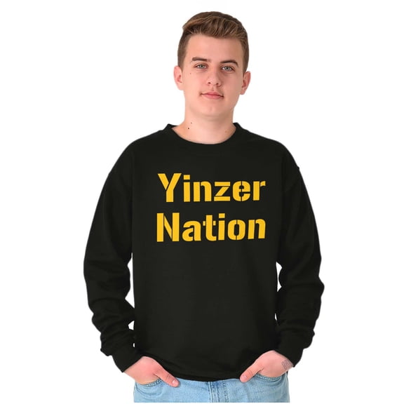 Pittsburgh Pennsylvania Yinzer Nation Sweatshirt for Men or Women Brisco Brands S