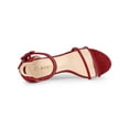 thumbnail image 4 of BLISSFUL STEP Women's Clear Ankle Strap Chunky Heel Sandals, 4 of 7
