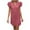 Red, variant on Womens Dress Women's Solid Color V-neck Short Sleeved Fashionable Loose Dress Dresses for Women Black XL