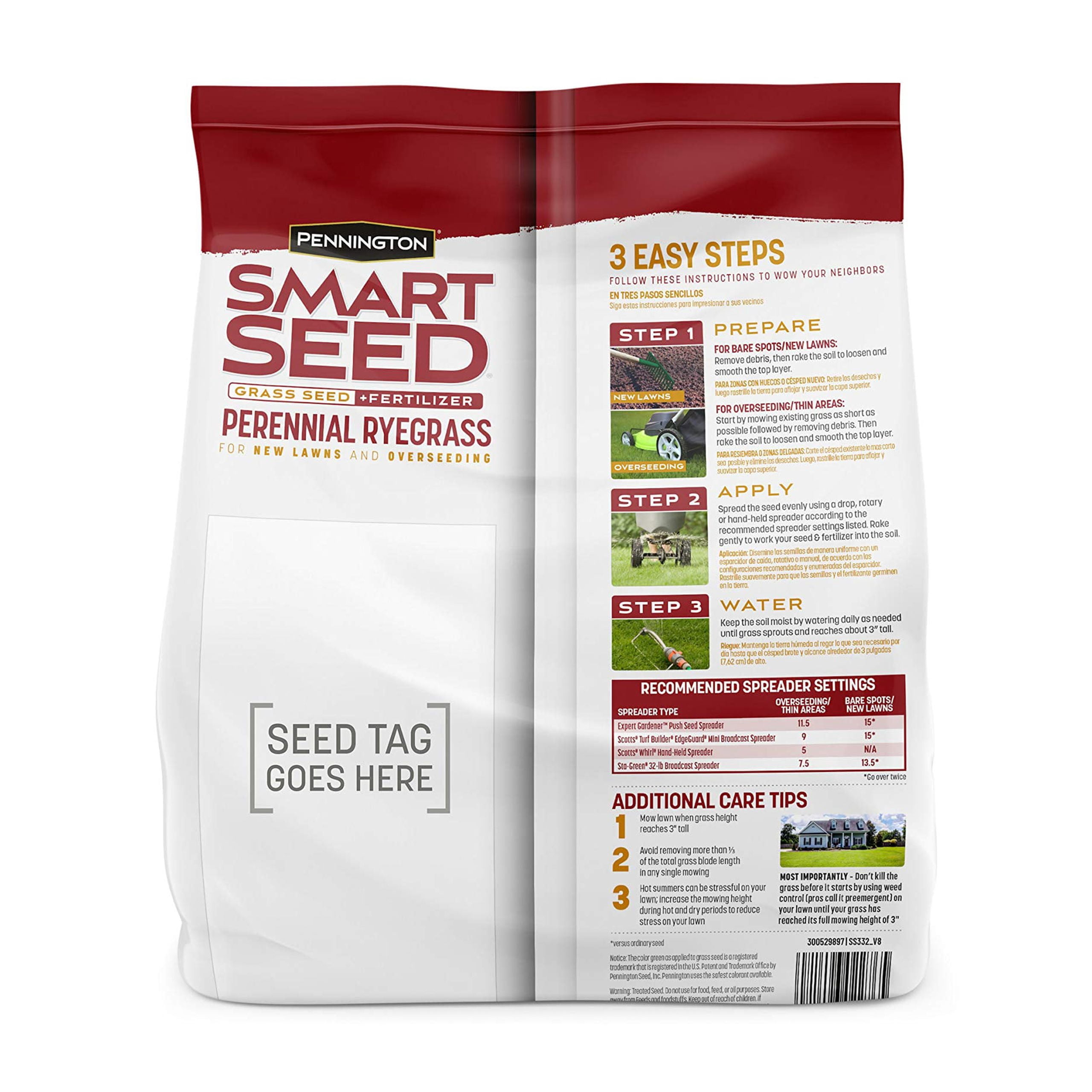 Pennington Smart Seed Perennial Ryegrass 3 lb ITL1