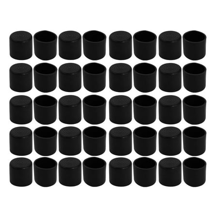 25mm Inner Diameter Chair Leg Floor Protectors Table Feet Tips Covers Caps 40pcs