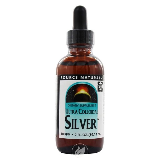 Source Naturals Ultra Colloidal Silver 2 Oz, Pack of 2