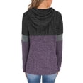 thumbnail image 2 of TEMOFON Hoodies for Women Long Sleeve Pullover Sweatshirts Casual Fall Tunic Tops with Pocket Drawstring Hooded Sweaters Winter Clothes, 2 of 9