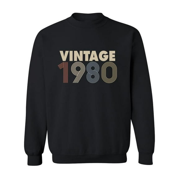 A Vintage 1980 Sweatshirt Men -Image by Shutterstock, Male Medium