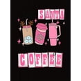 thumbnail image 2 of 1pc Women'S Casual Crew Neck T-Shirt with Geometric Coffee Cup Print - Cotton Knit Fabric, Medium Stretch, all-Season Comfort, Fashionable Short Sleeve Top for Holiday and Summer, 2 of 7
