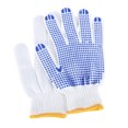 thumbnail image 1 of Guantes De Trabajo Protectores Guantes de seguro de trabajo blanco Guantes de protección de hilo de algodón transpirable Cuentas de puntos de PVC, 1 of 9