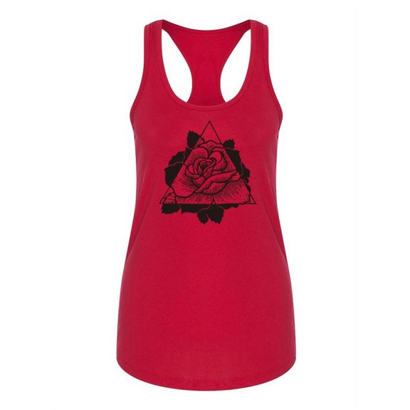 Triangle Lens Flower Racerback Tank Women -Image by Shutterstock, Female x-Small