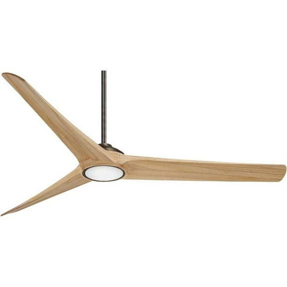 Ceiling Fan With Light Kit In Transitional Style 15.5 Inches Tall By 84 Inches Wide-Heirloom Bronze Finish-Maple Blade Color Minka Aire Fans