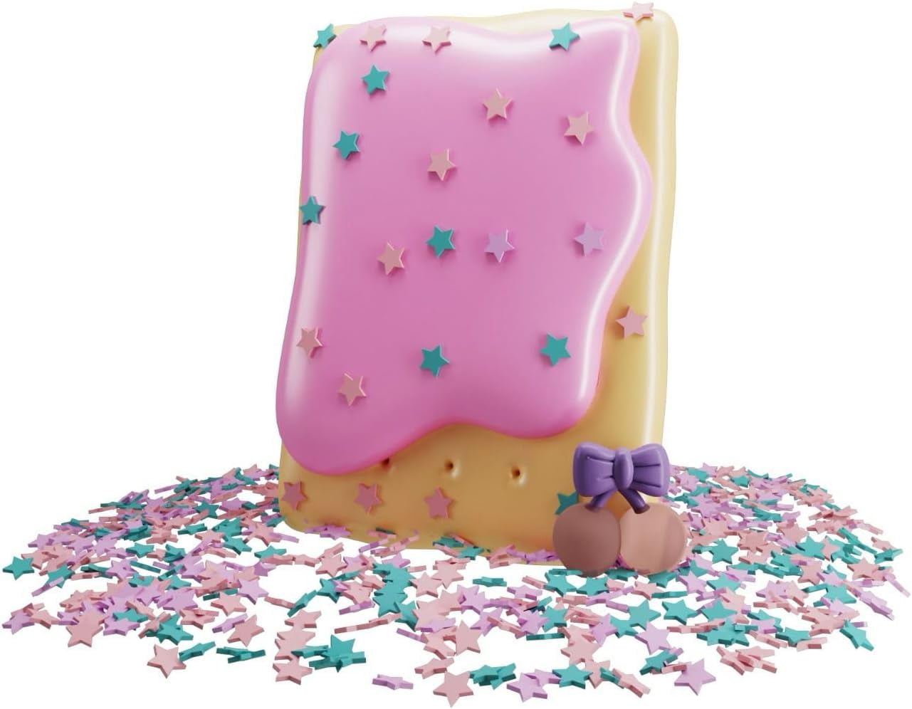 Squeezables Tart Top Pastry Figure - Cute Kawaii Novelty Collectible with Reusable Zipper Pouch and Decoration, Series 4 Desk Accessory