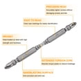 thumbnail image 5 of Uxcell Impact Tough Phillips Screwdriver Power Bits 6mm PH2 1/4" Hex Shank 4.33" Length S2 Steel Magnetic Double Ended Cross Head Hex Bits Industrial Grade Driver Bit, 5 of 8