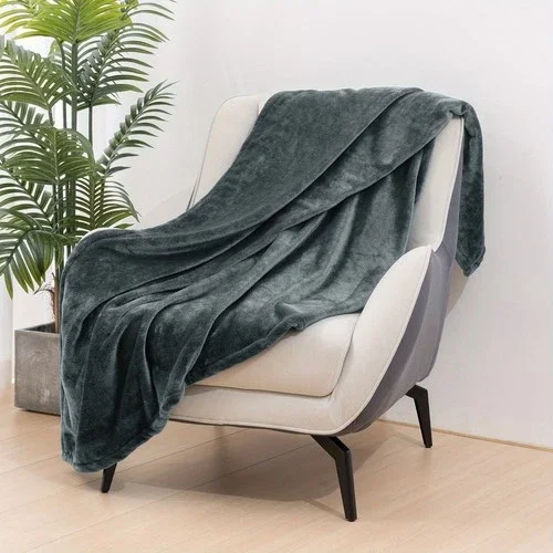 Super Soft Lightweight Fleece Warm Throw Blanket For Couch Sofa Bed Microfiber