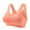 Orange, variant on Dealovy Sports Bras for Women High Support Seamless Padded Yoga Gym Workout Fitness Push up Bras