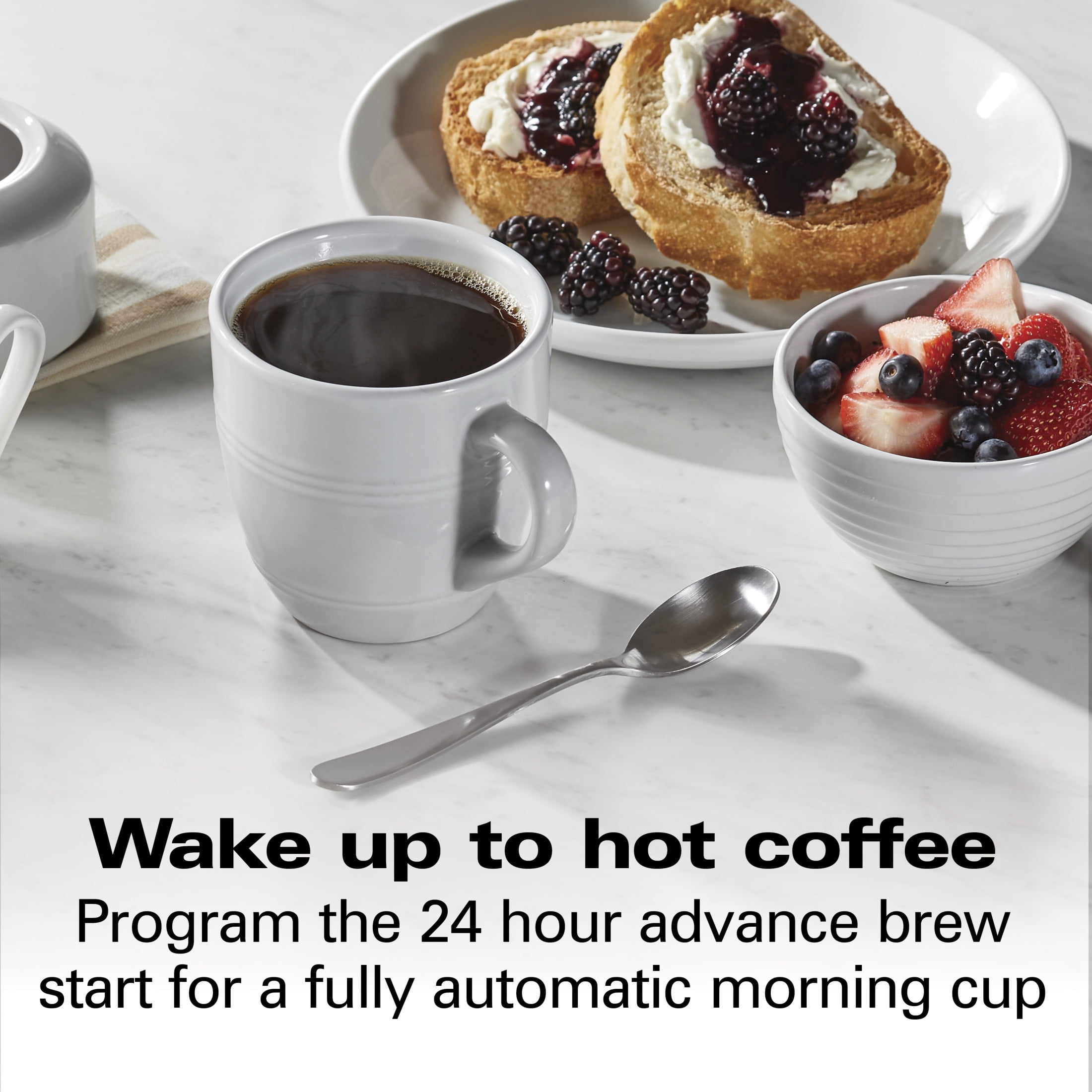 Hamilton Beach 12-Cup Programmable Drip Coffee Maker Machine with Glass Coffee Pot