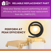 ALL PARTS ETC. 5-Foot Vacuum Extension Hose, 1-7/8 Inch Diameter, Compatible with Stanley Wet/Dry Vacuums SL18191P, SL18199P, SL18701P-10A, Flexible Replacement Vacuum Hose