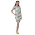 thumbnail image 2 of Moomaya Sleeveless  Shift Dress Back Slit Scoop Neck Plus Size Summer Dresses, 2 of 4