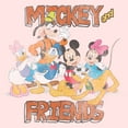 thumbnail image 2 of Toddler's Mickey & Friends Distressed Classic Group  Graphic Tee Light Pink 2T, 2 of 3