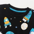 thumbnail image 4 of Linfrsh Toddler Boy Long Sleeve Pullover Tops + Pants 2Pcs Outfit 2-7T Fall Winter Outfits Toddler Boy Clothes, 4 of 5