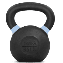 Powder Coated Cast Iron Kettlebell Strength Training Kettlebells Weight Set for Full Body Workout, Home Gym