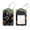 multicolored 3, variant on 2 Pack Leather Luggage Tag with Stainless Steel Loop, Vintage Tulip Music Notes Baggage Handbag Travel Suitcase Tags with Name ID Card Perfect to Quickly Spot Luggage Suitcase