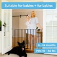 thumbnail image 4 of Perma Metal Superior Swing Gate, for Ages 6-24 Months, 36" Tall x 32.3"-55.9" Wide, Warm Black, 4 of 8