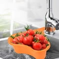 thumbnail image 3 of Kezqiaxn Kitchen Supplies Hanging Sink Drains Basket Storage Kitchen Gadgets Multifunctional Storage Sink Drains Rack Orange, 3 of 3