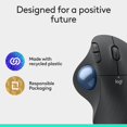 thumbnail image 2 of Logitech Ergo M575S Wireless Trackball Mouse, Wireless Ergonomic Mouse with Bluetooth and Encrypted Dongle, Comfortable Thumb Control, Precise and Smo, 2 of 9