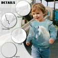 thumbnail image 7 of Xoenoiee Horse Print Toddler Girls Sweatshirt Crewneck Pullover Ruffle Long Sleeve Tops Blouse Cotton T-Shirt Fall Winter Clothes, Size 5-6 Years, 7 of 7